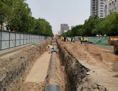 濟寧古槐路交通疏解項目管線施工提前兩月告捷，市政工程建設跑出“加速度”