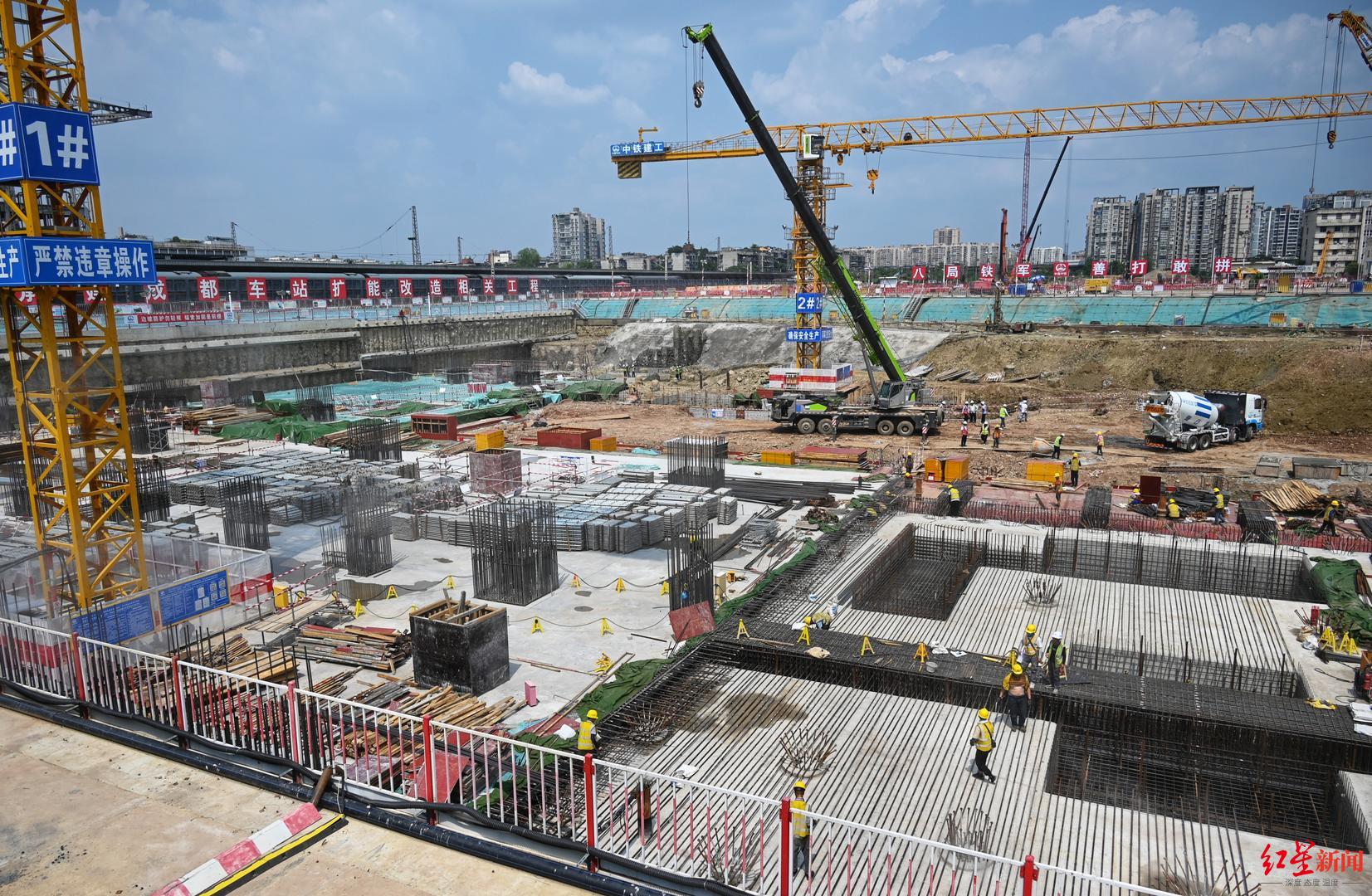 火車北站擴能改造進入二階段施工，商貿大道下穿隧道預計年內通車